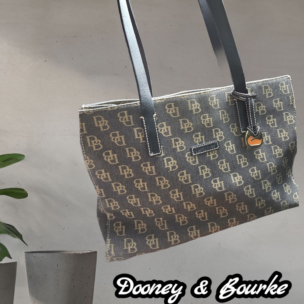 Dooney & Bourke Denim Monogrammed tote